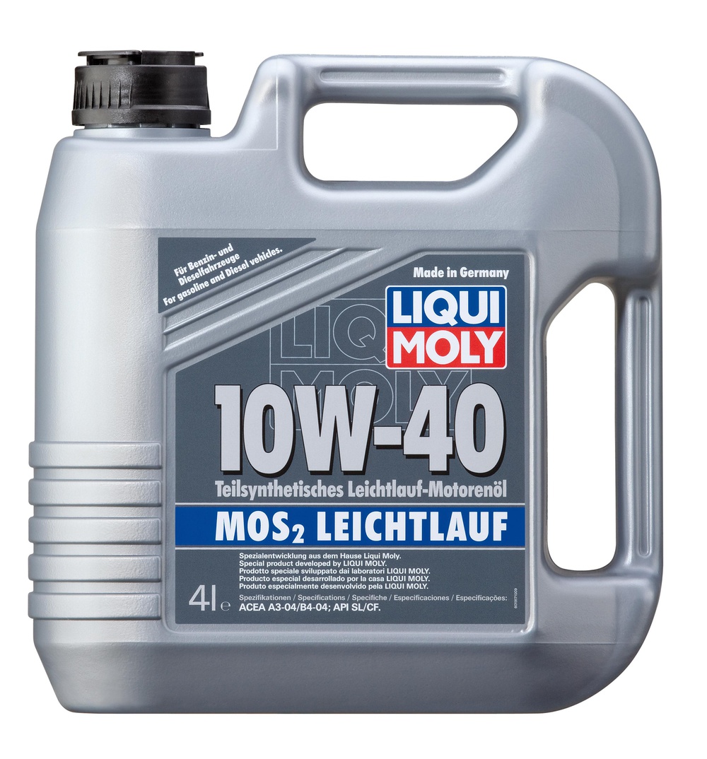 LIQUI MOLY 1917 LM MoS2 Leichtlauf 10W-40 SLCF, A3B4 Масло моторное полусинт. 4л